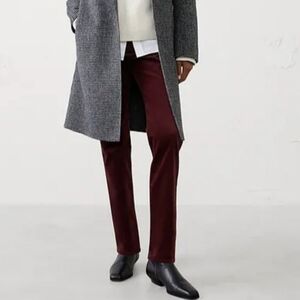 Banana Republic Vino Rosso Slim High Rise Velvet Pants NIP